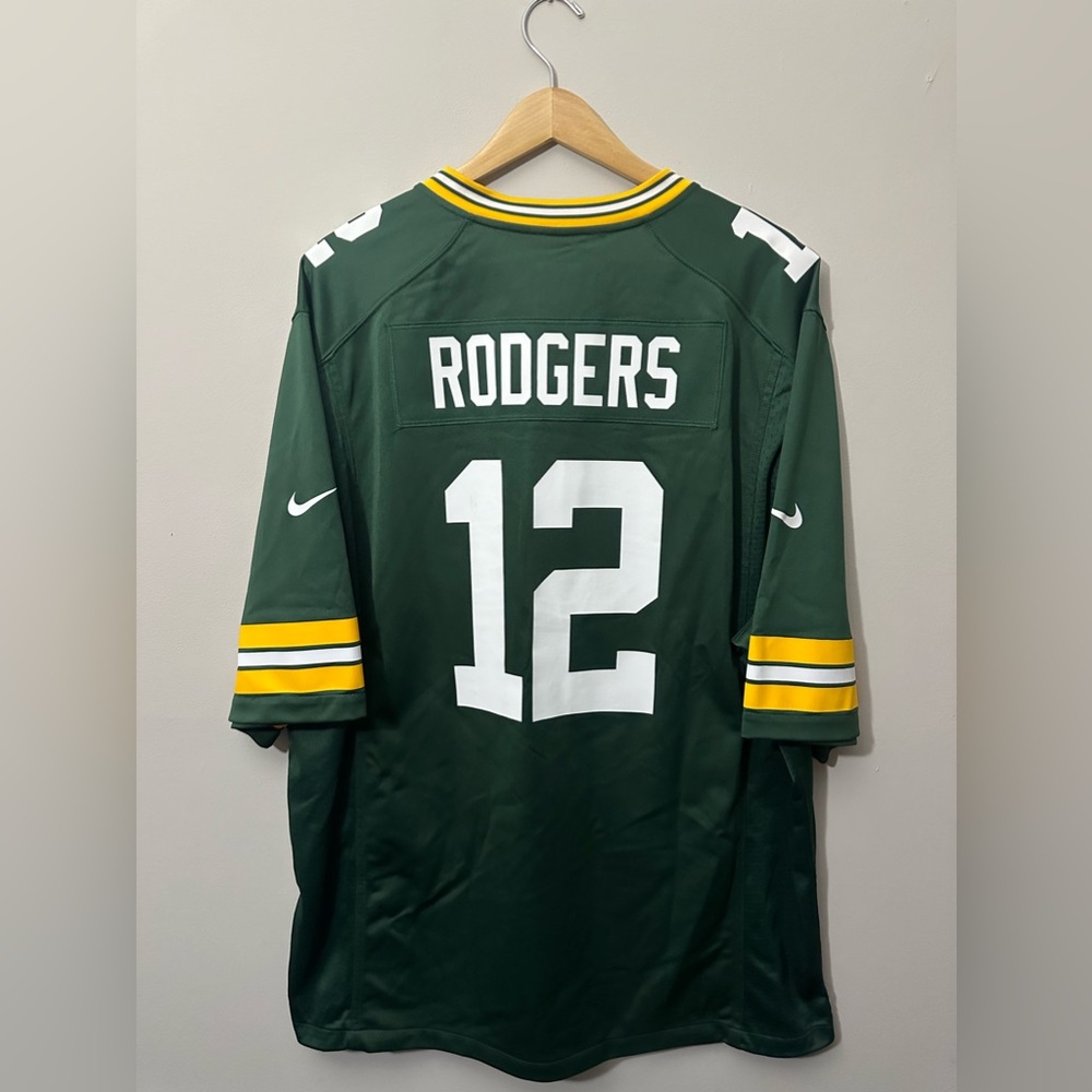 Nike Aaron Rodgers Green Bay Packers On-Field Football Jersey Mens Size XXL